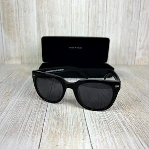 Black Five Four Horn rim Sunglasses with Case
